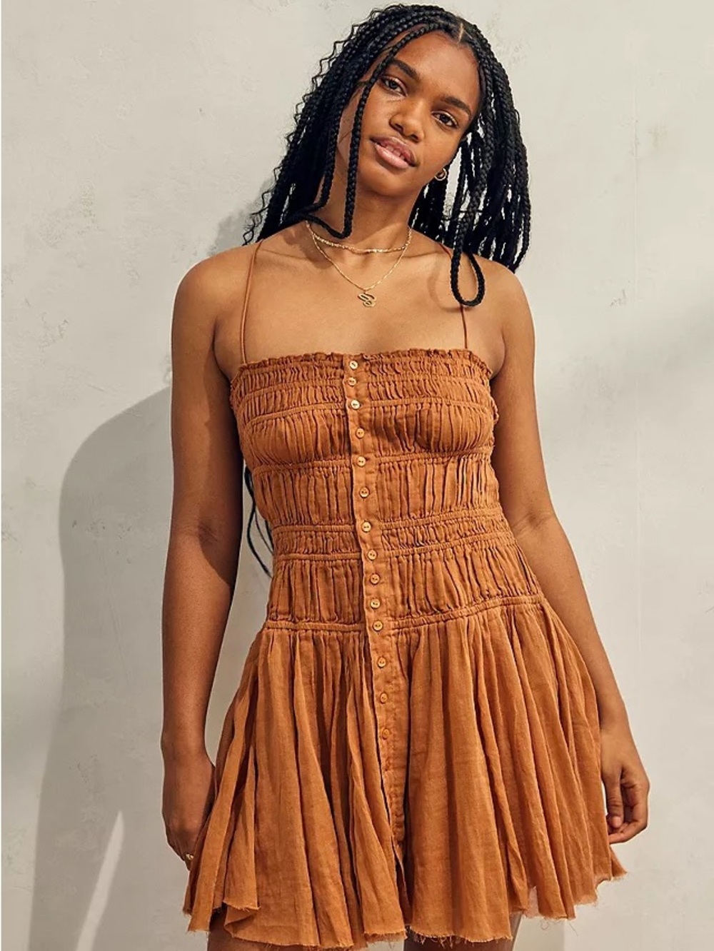 Free People FP One Lausanne Slip in Sienna - M